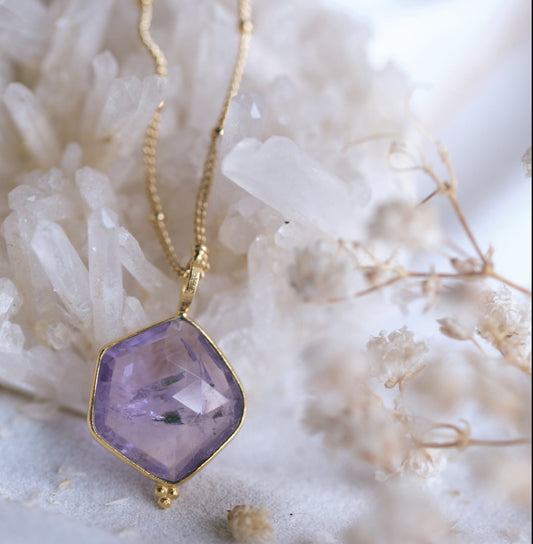 MY INTUITIVE ALLY 16mm Amethyst Necklace